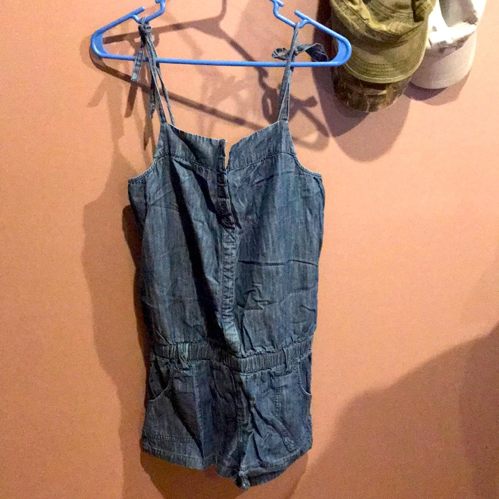 Denim romper